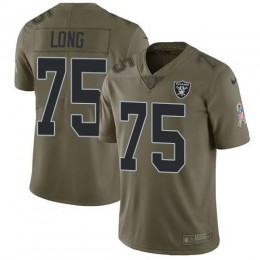 Las Vegas Raiders #75 Howie Long Olive Men's Stitched NFL Limited 2017 Salute To Service Jersey