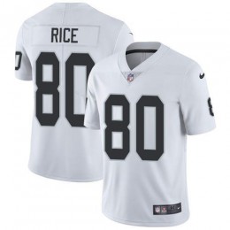 Las Vegas Raiders #80 Jerry Rice White Men's Stitched NFL Vapor Untouchable Limited Jersey
