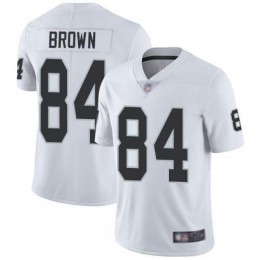 Las Vegas Raiders #84 Antonio Brown White Men's Stitched NFL Vapor Untouchable Limited Jersey
