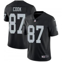 Las Vegas Raiders #87 Jared Cook Black Team Color Men's Stitched NFL Vapor Untouchable Limited Jersey