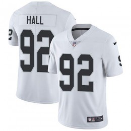 Las Vegas Raiders #92 P.J. Hall White Men's Stitched NFL Vapor Untouchable Limited Jersey