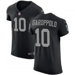 Raiders #10 Jimmy Garoppolo Black Team Color Men's Stitched NFL Vapor Untouchable Elite Jersey