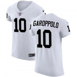 Raiders #10 Jimmy Garoppolo White Men's Stitched NFL Vapor Untouchable Elite Jersey