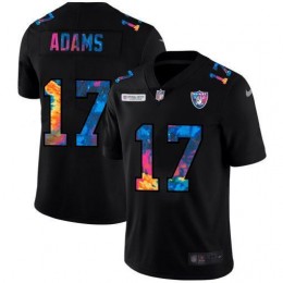 Raiders #17 Davante Adams Men's Multi-Color Black 2020 NFL Crucial Catch Vapor Untouchable Limited Jersey