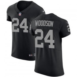 Raiders #24 Charles Woodson Black Team Color Men's Stitched NFL Vapor Untouchable Elite Jersey