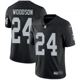 Raiders #24 Charles Woodson Black Team Color Men's Stitched NFL Vapor Untouchable Limited Jersey