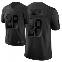 Raiders #28 Josh Jacobs Black Men's Stitched NFL Limited City Edition Jersey