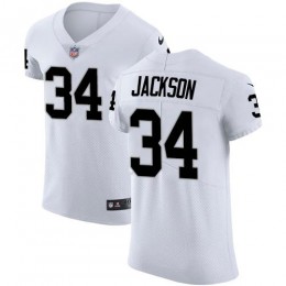 Raiders #34 Bo Jackson White Men's Stitched NFL Vapor Untouchable Elite Jersey