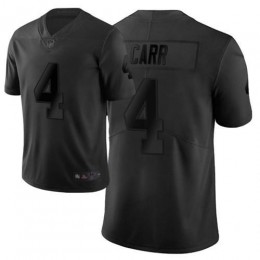 Raiders #4 Derek Carr Black Men's Stitched NFL Limited City Edition Jersey