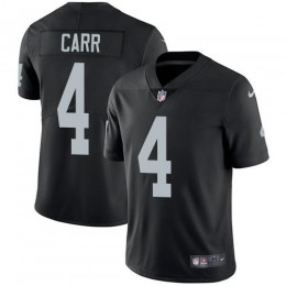 Raiders #4 Derek Carr Black Team Color Men's Stitched NFL Vapor Untouchable Limited Jersey