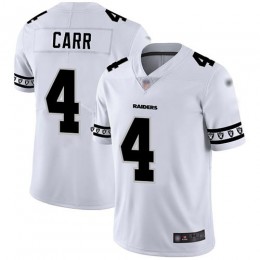 Raiders #4 Derek Carr White Men's Stitched NFL Limited Team Logo Fashion Jersey