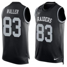 Raiders #83 Darren Waller Black Team Color Men's Stitched NFL Limited Tank Top Jersey