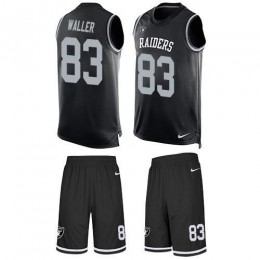 Raiders #83 Darren Waller Black Team Color Men's Stitched NFL Limited Tank Top Suit Jersey