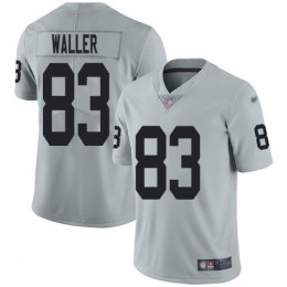 Raiders #83 Darren Waller Silver Men's Stitched NFL Limited Inverted Legend Jersey