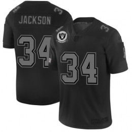 Raiders #34 Bo Jackson Men's Black 2019 Salute To Service Limited Stitched NFL Jersey