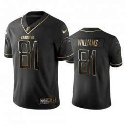 Los Angeles Chargers #81 Mike Williams Men's Stitched NFL Vapor Untouchable Limited Black Golden Jersey
