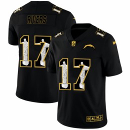 Los Angeles Los Angeles Chargers #17 Philip Rivers Men's Carbon Black Vapor Cristo Redentor Limited NFL Jersey