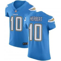 Chargers #10 Justin Herbert Electric Blue Alternate Men's Stitched NFL New Elite Jersey