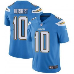 Chargers #10 Justin Herbert Electric Blue Alternate Men's Stitched NFL Vapor Untouchable Limited Jersey