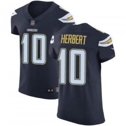 Chargers #10 Justin Herbert Navy Blue Team Color Men's Stitched NFL Vapor Untouchable Elite Jersey