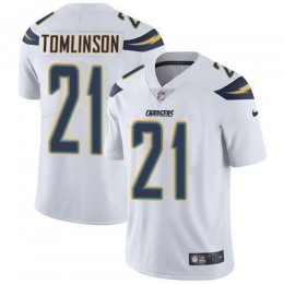 Chargers #21 LaDainian Tomlinson White Men's Stitched NFL Vapor Untouchable Limited Jersey