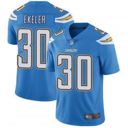 Chargers #30 Austin Ekeler Electric Blue Alternate Men's Stitched NFL Vapor Untouchable Limited Jersey