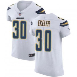 Chargers #30 Austin Ekeler White Men's Stitched NFL Vapor Untouchable Elite Jersey