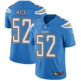 Chargers #52 Khalil Mack Electric Blue Alternate Men's Stitched NFL Vapor Untouchable Limited Jersey