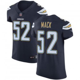 Chargers #52 Khalil Mack Navy Blue Team Color Men's Stitched NFL Vapor Untouchable Elite Jersey