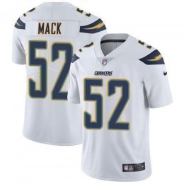 Chargers #52 Khalil Mack White Men's Stitched NFL Vapor Untouchable Limited Jersey