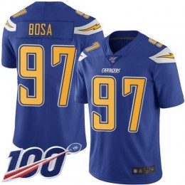 Chargers #97 Joey Bosa Electric Blue Men's Stitched NFL Limited Rush 100th Season Jersey