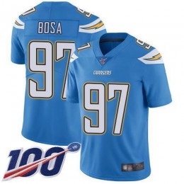 Chargers #97 Joey Bosa Electric Blue Alternate Men's Stitched NFL 100th Season Vapor Limited Jersey