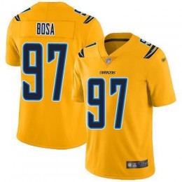Chargers #97 Joey Bosa Gold Men's Stitched NFL Limited Inverted Legend Jersey