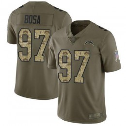 Chargers #97 Joey Bosa Olive/Camo Men's Stitched NFL Limited 2017 Salute To Service Jersey
