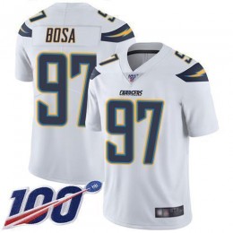 Chargers #97 Joey Bosa White Men's Stitched NFL 100th Season Vapor Limited Jersey