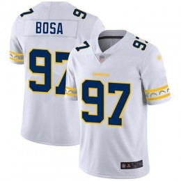 Chargers #97 Joey Bosa White Men's Stitched NFL Limited Team Logo Fashion Jersey