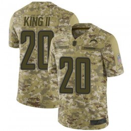 Los Angeles Chargers #20 Desmond King II Camo Men's Stitched NFL Limited 2018 Salute To Service Jersey