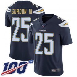 Los Angeles Chargers #25 Melvin Gordon III Navy Blue Team Color Men's Stitched NFL 100th Season Vapor Limited Jersey