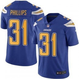 Los Angeles Chargers #31 Adrian Phillips Electric Blue Men's Stitched NFL Limited Rush Jersey
