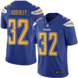 Los Angeles Chargers #32 Nasir Adderley Electric Blue Men's Stitched NFL Limited Rush Jersey