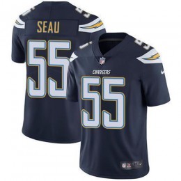 Los Angeles Chargers #55 Junior Seau Navy Blue Team Color Men's Stitched NFL Vapor Untouchable Limited Jersey