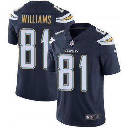 Los Angeles Chargers #81 Mike Williams Navy Blue Team Color Men's Stitched NFL Vapor Untouchable Limited Jersey