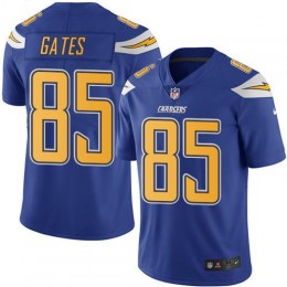 Los Angeles Chargers #85 Antonio Gates Electric Blue Men's Stitched NFL Limited Rush Jersey