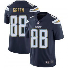 Los Angeles Chargers #88 Virgil Green Navy Blue Team Color Men's Stitched NFL Vapor Untouchable Limited Jersey