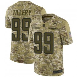 Los Angeles Chargers #99 Jerry Tillery Camo Men's Stitched NFL Limited 2018 Salute To Service Jersey