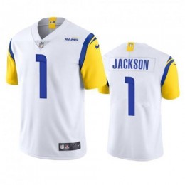 Los Angeles Los Angeles Rams #1 Desean Jackson Men's Alternate Vapor Limited NFL Jersey – White Men's