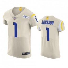Los Angeles Los Angeles Rams #1 Desean Jackson Men's Vapor Elite Player NFL Jersey – Bone Men's