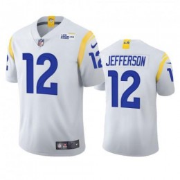Los Angeles Los Angeles Rams #12 Van Jefferson Men's 2021 Vapor Limited NFL Jersey – White Men's