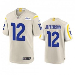 Los Angeles Los Angeles Rams #12 Van Jefferson Men's Game NFL Jersey – Bone Men's