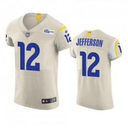 Los Angeles Los Angeles Rams #12 Van Jefferson Men's Vapor Elite Player NFL Jersey – Bone Men's